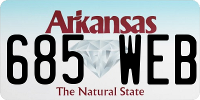 AR license plate 685WEB
