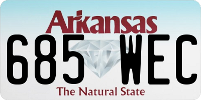 AR license plate 685WEC