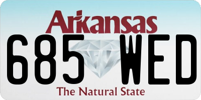 AR license plate 685WED