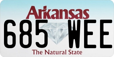 AR license plate 685WEE