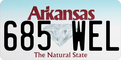 AR license plate 685WEL
