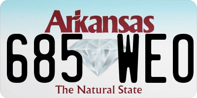 AR license plate 685WEO