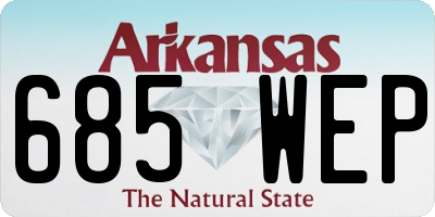 AR license plate 685WEP
