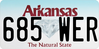 AR license plate 685WER