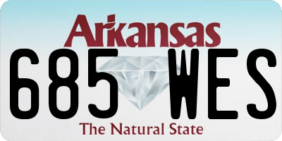 AR license plate 685WES