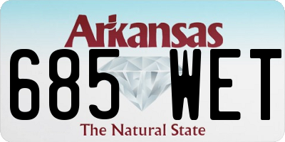 AR license plate 685WET