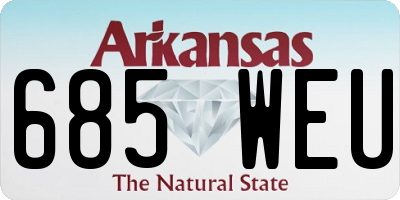 AR license plate 685WEU
