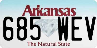 AR license plate 685WEV