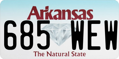 AR license plate 685WEW