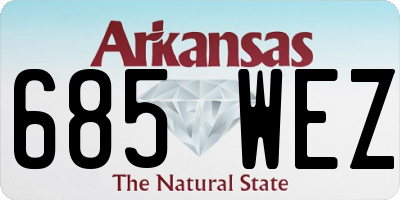 AR license plate 685WEZ