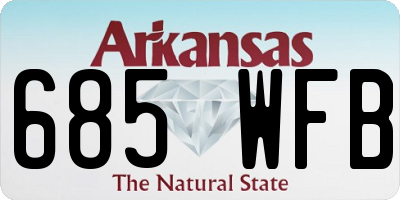 AR license plate 685WFB