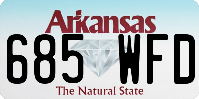 AR license plate 685WFD