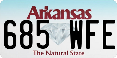 AR license plate 685WFE