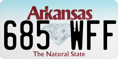 AR license plate 685WFF
