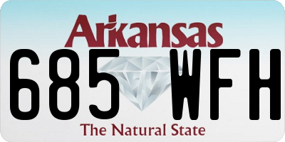 AR license plate 685WFH