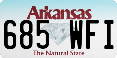 AR license plate 685WFI