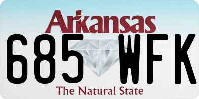 AR license plate 685WFK
