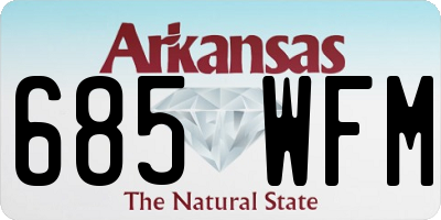 AR license plate 685WFM