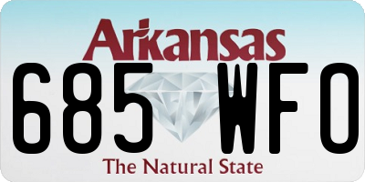 AR license plate 685WFO