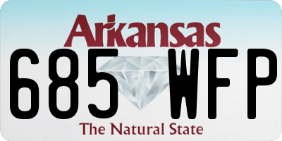AR license plate 685WFP