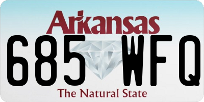 AR license plate 685WFQ