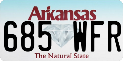 AR license plate 685WFR