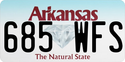 AR license plate 685WFS