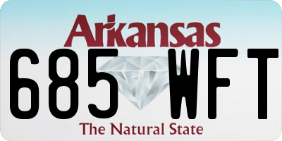 AR license plate 685WFT