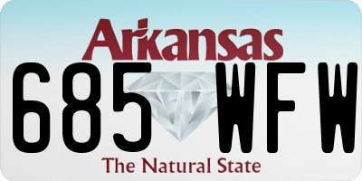 AR license plate 685WFW