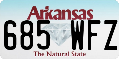 AR license plate 685WFZ