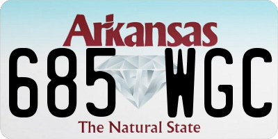 AR license plate 685WGC