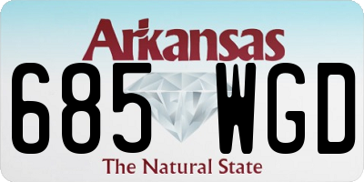 AR license plate 685WGD