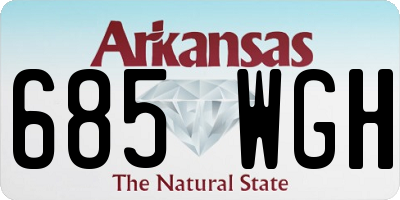 AR license plate 685WGH