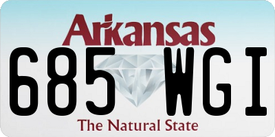 AR license plate 685WGI