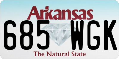 AR license plate 685WGK