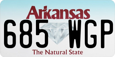 AR license plate 685WGP