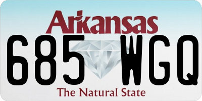 AR license plate 685WGQ
