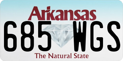 AR license plate 685WGS