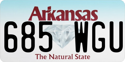 AR license plate 685WGU