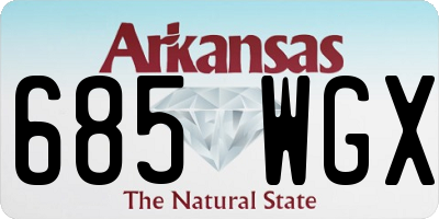 AR license plate 685WGX