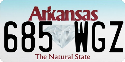 AR license plate 685WGZ