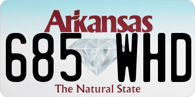 AR license plate 685WHD