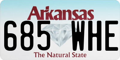 AR license plate 685WHE