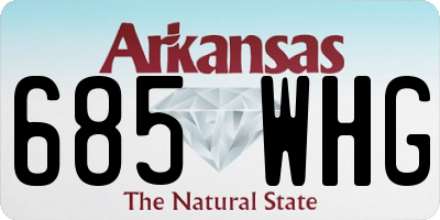 AR license plate 685WHG