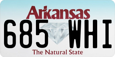 AR license plate 685WHI