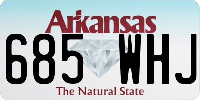 AR license plate 685WHJ