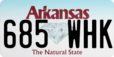 AR license plate 685WHK
