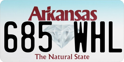 AR license plate 685WHL