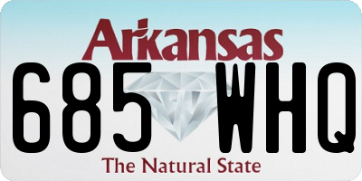 AR license plate 685WHQ