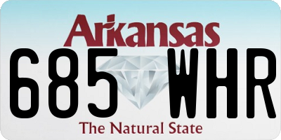 AR license plate 685WHR